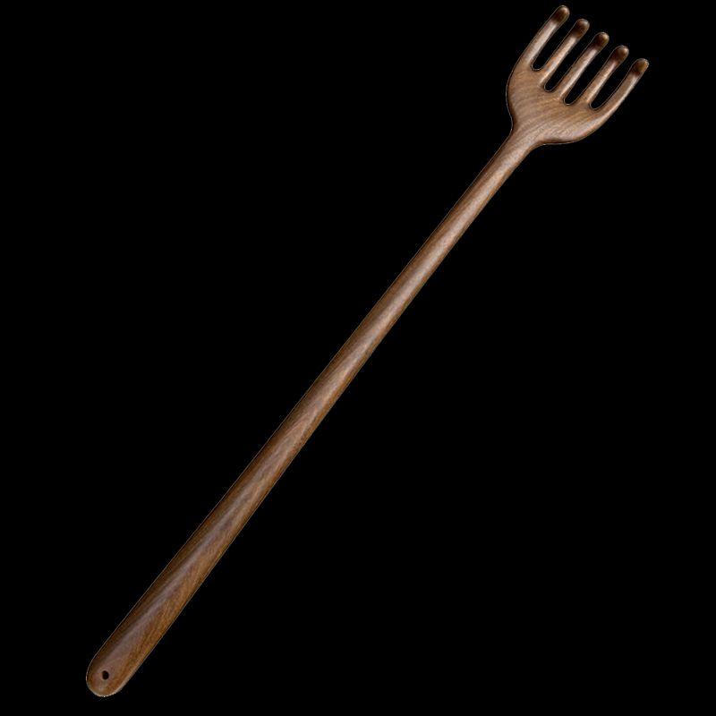 Golden Sandalwood Extended Massage Back Scratcher, Multi-Functional Back Scratcher for Elderly People