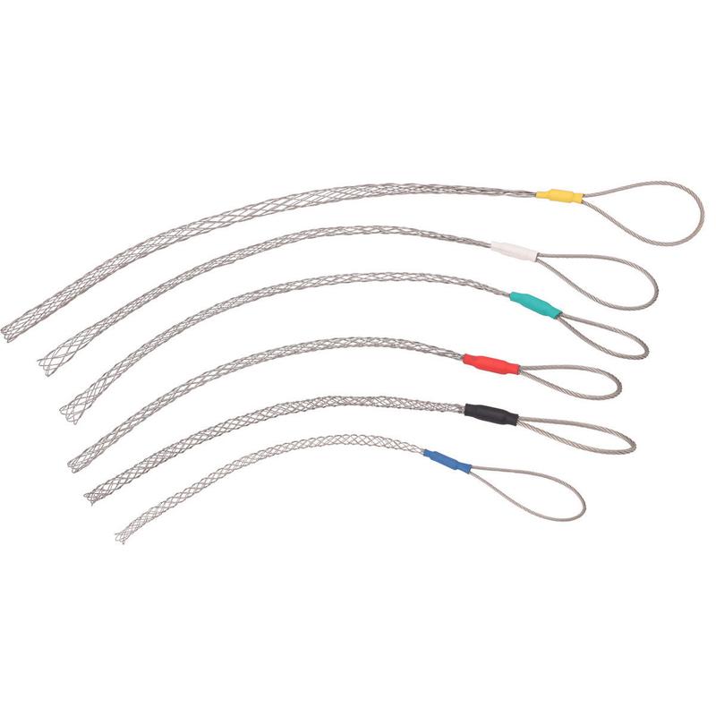 4-25mm Galvanizing Metal Cable Socks Antislip Pipe Conduit Cable Puller wire grips Pull Net Cover Accessory