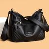 Bag Women's New Fashionable Versatile Soft Leather Messenger Bag Multi-layer Large-capacity Shoulder Bag Medium Mother Bag