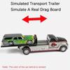 Movable Joint Rescue Engineering Vehicles Diecast Metal City Rescue Trailer Toy  Gifts for Kids