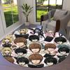 Death Note Round Area Rug Carpet Rug For Living Room Bedroom Sofa Playroom Decor Nonslip Floor Mat
