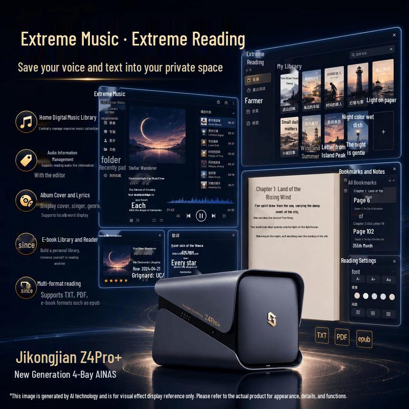 Zspace Z4Pro+ 4-слотовый персональный облачный NAS