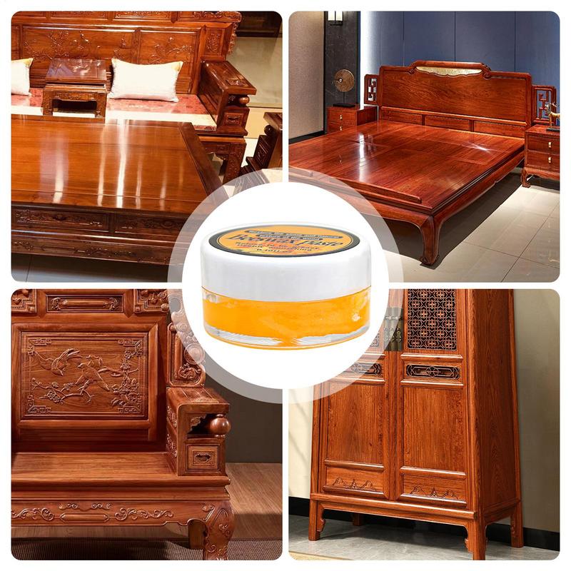 3g Пчелиный воск для ухода за деревянным полом Пчелиный воск для ухода за мебелью Полировка Водоотталкивающий и Предотвращающий растрескивание Осветляющий Для домашней мебели