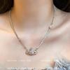 Saturn Zircon Necklace: 2024 New Luxurious Clavicle Chain for Women
