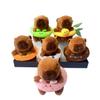 Adorable Capybara Plush Toy Keychain With Cute Swimming Ring Design For Gifts