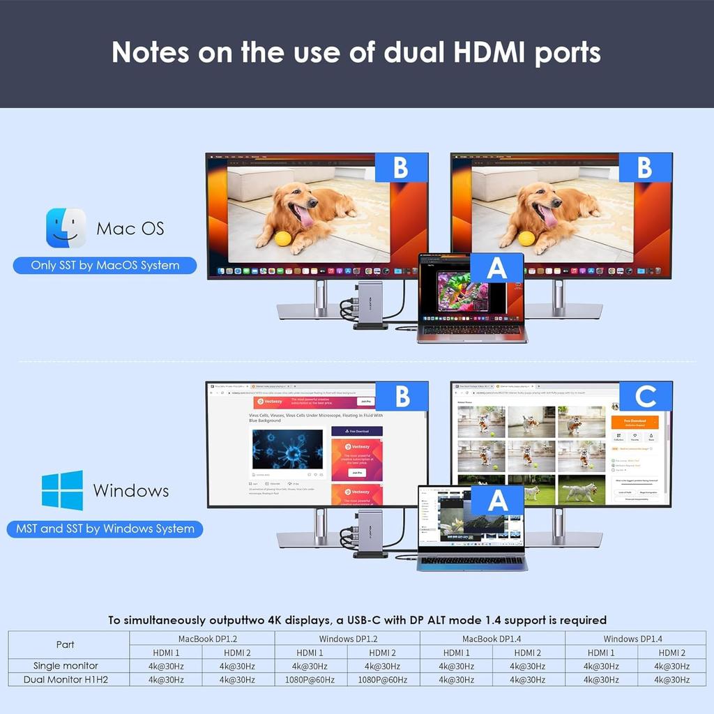 LENTION Vertical USB C Docking Station 10in1 4K HDMI Micro Card Reader 100W PD Compatible Type C Hub Type C 2 Ports CB-D62 USB3.0 SD/SD (Space Gray)