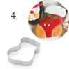 1pcs Stainless Steel 3D Christmas Cookie Cutters Cake Cookie Mold Fondant Cutter DIY Baking Tools