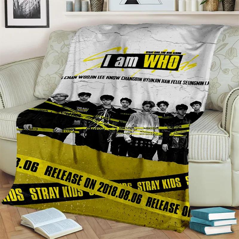 3D Kpop Stray Kids Корейское одеяло с певицей, мягкое одеяло для дома, спальни, кровати, дивана, пикника, путешествия, офиса, чехол для отдыха, детское одеяло