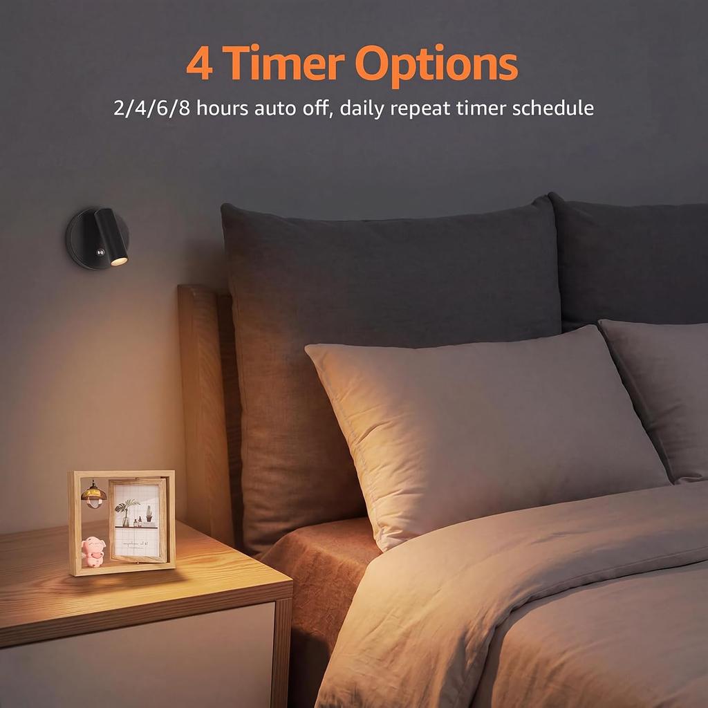 URTOM Spot Lights Indoor with Remote Rechargeable Picture Light Battery Operated Spotlight with Timer Dimmable Wireless Uplighting Indoor Display