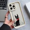 Чехол для телефона с изображением аниме-девочки и кошки Кики для Apple iPhone 17 Air 16 16e 15 14 Plus 13 12 11 iPhone17 Pro Max X Xs XR 8 Мягкий чехол