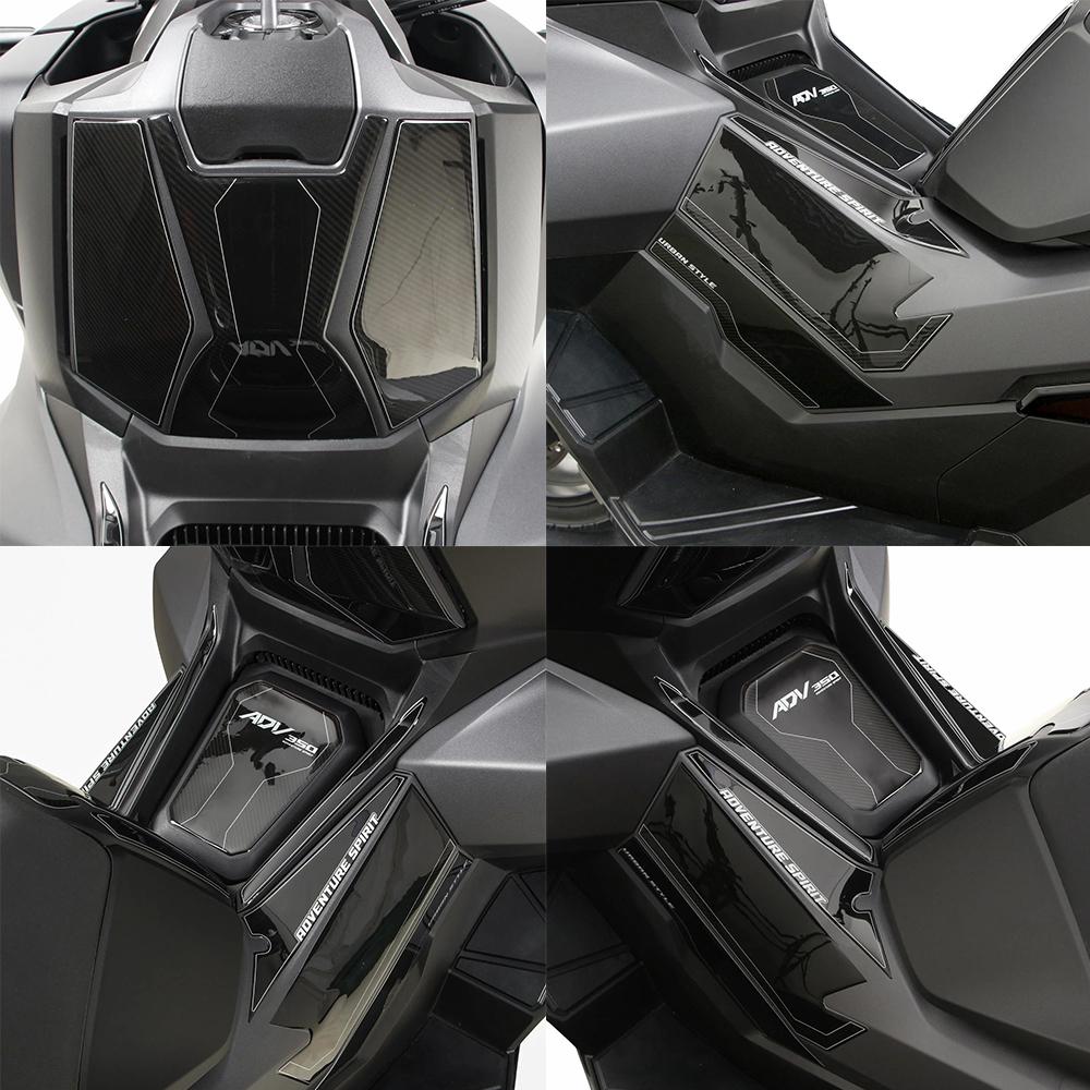 3D Epoxy Resin Sticker Protection Decal Kit Tank Pad For ADV350 ADV 350 2022 2023 2024 2025