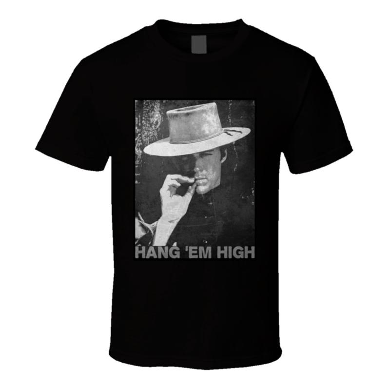Hang Em High Clint Eastwood Spaghetti Western Cowboy Movie T Shirt