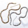 6Mm Stainless Steel Leopard Print Snake Bone Chain Neck Chain Female Personality Exaggerated Maillard Snake Pattern Necklace Vl587
