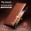 Chali Genuine Leather Magnetic Flip Case for Samsung Galaxy Z Fold7
