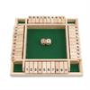 Practical Product Dice Game Four-sided Flop Game Digital Board Game Party Play Props Wooden Flop Toy