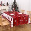 Christmas PVC Tablecloth Merry Christmas Decorations For Home 2025 Navidad Noel Natal Kerst Xmas Table Decor Gifts New Year 2026