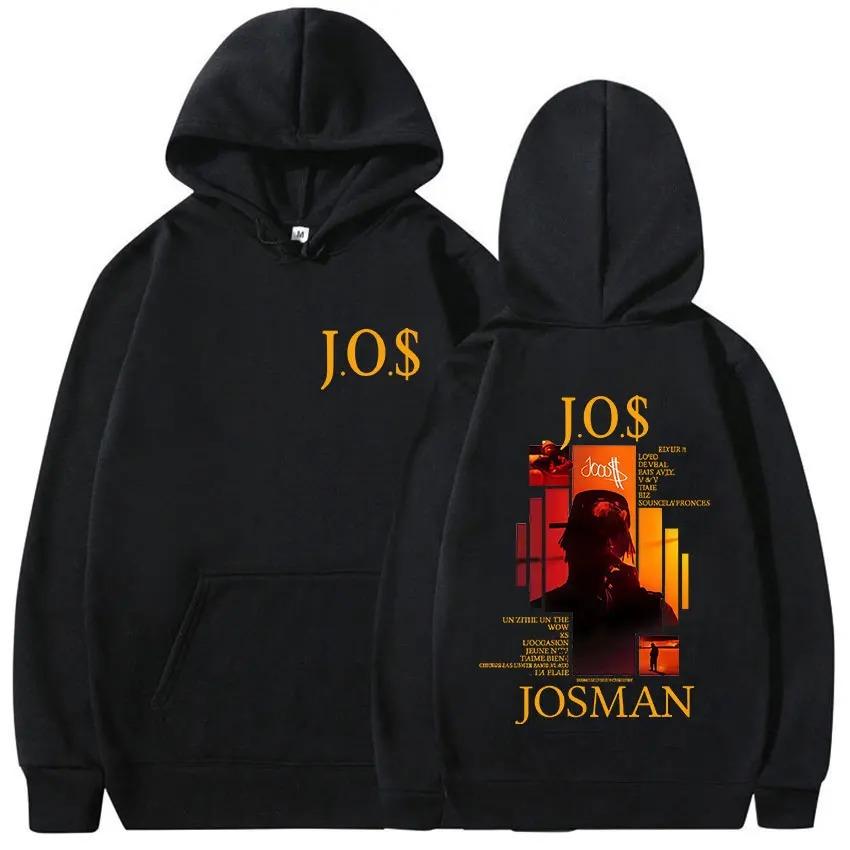 Rapper Josman J.O.$ Album Graphic Men Women Retro Long-sleeved Oversized Y2k Streetwear Hip-Hop Autumn Winter Pullover Tracksuit Female Male Clothing