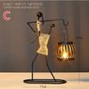 Creative Candlestick Party Wedding CenterpicesVintage Candle Holders Home Decoration Metal People Model Candelabros Decorative