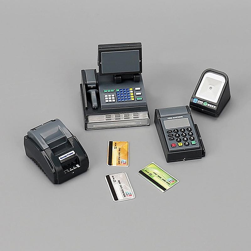 Кукольный домик Мини супермаркет кассовый аппарат карточный автомат Pos автомат кукольный домик реквизит для сцены