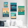 Нью-Йорк Бостон Гавайи Озеро Тахо Чикаго дорожный постер настенный художественный принт холст живопись скандинавские постеры и принты настенные панно