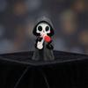 Мини-статуэтка Жнеца, 3D-печатная фигурка Черепа Жнеца на Хэллоуин для настольного компьютера, стола, полки, домашнего декора