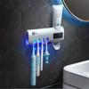 Toothbrush Sanitizer, UV Toothbrush Sanitizer Holder for Bathroom Wall Mounted Toothbrush Holder with Sterilizer Function