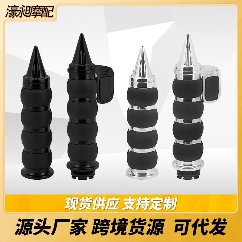 Universal 25mm Motorcycle Handlebar Grips Harley Honda Yamaha Retro Cafe Racer Custom Bikes