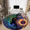 1 шт. Ковер Sun MoonChair для офиса, помещений, нескользящий, моющийся, из полиэфирного волокна, коврик для офиса, можно стирать в машине