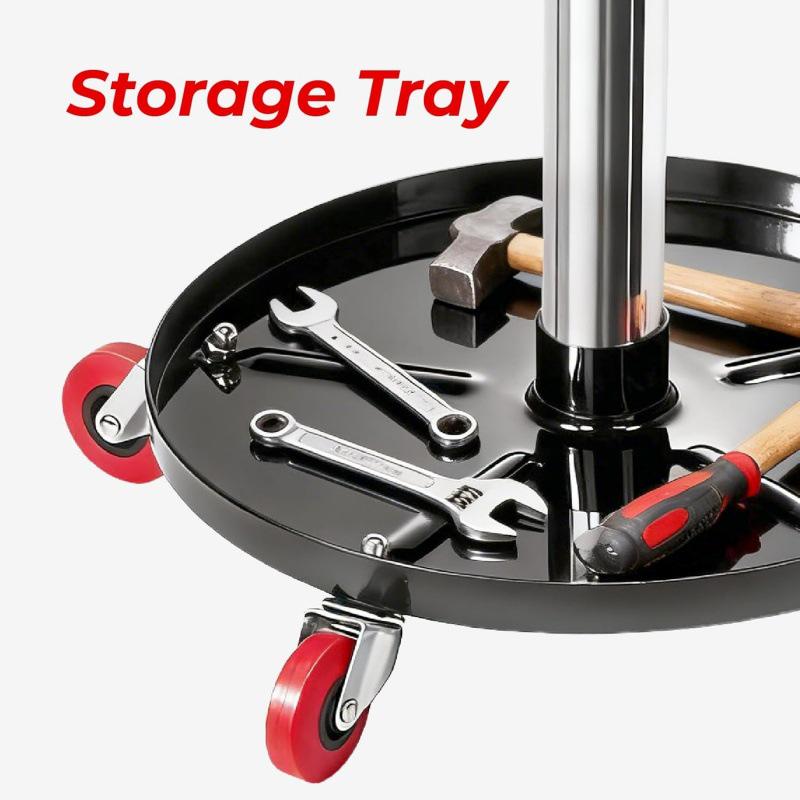 In-Stock Auto Repair Stool with Universal Wheels and Tool Tray