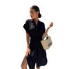 Dress European and American women's summer new hot-selling medium and long shirt skirt women