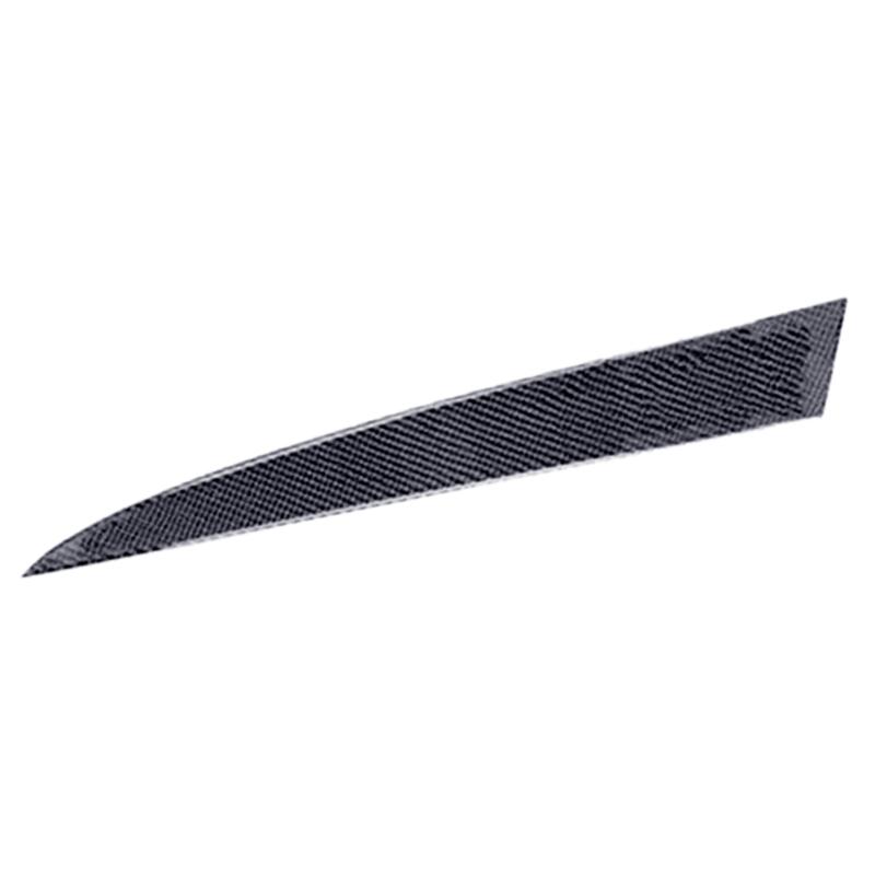2Pcs Car Interior Dashboard Panel Covers Trims Frames LHD Fit for Mazda 3 2010 2011 2012 2013 Black Carbon Fiber