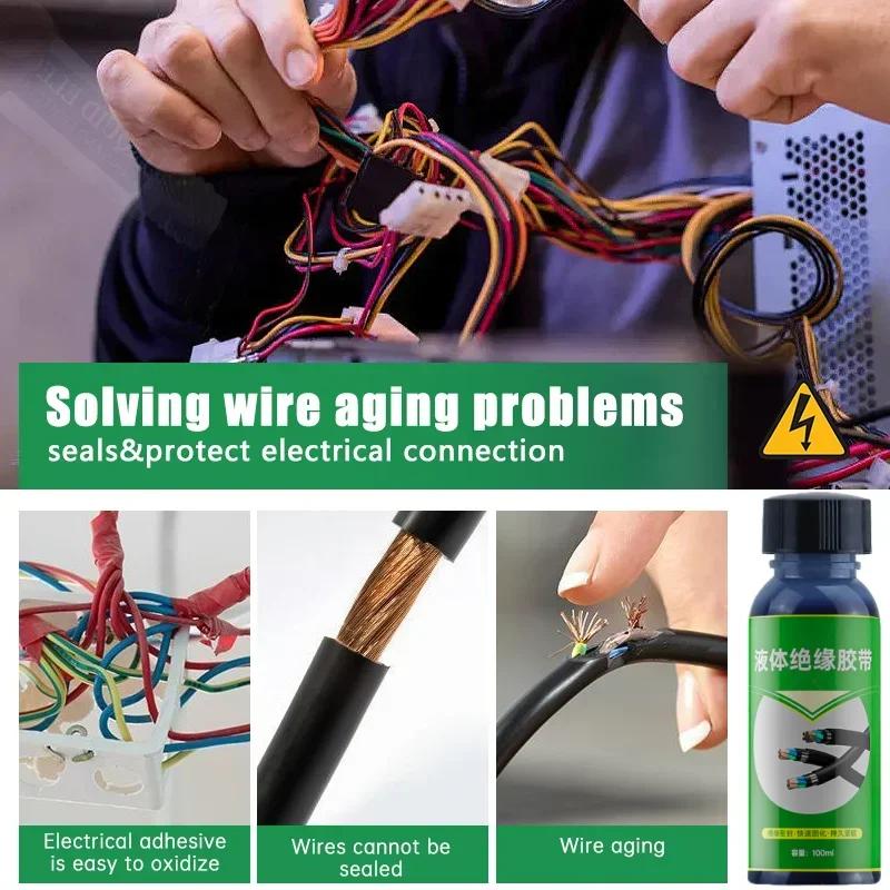 Waterproof Thermal Paste Liquid Electrical Tape Silicone Super Glue Rubber Pasta Térmica Wire Cable Coating Fixed Line Glue Home