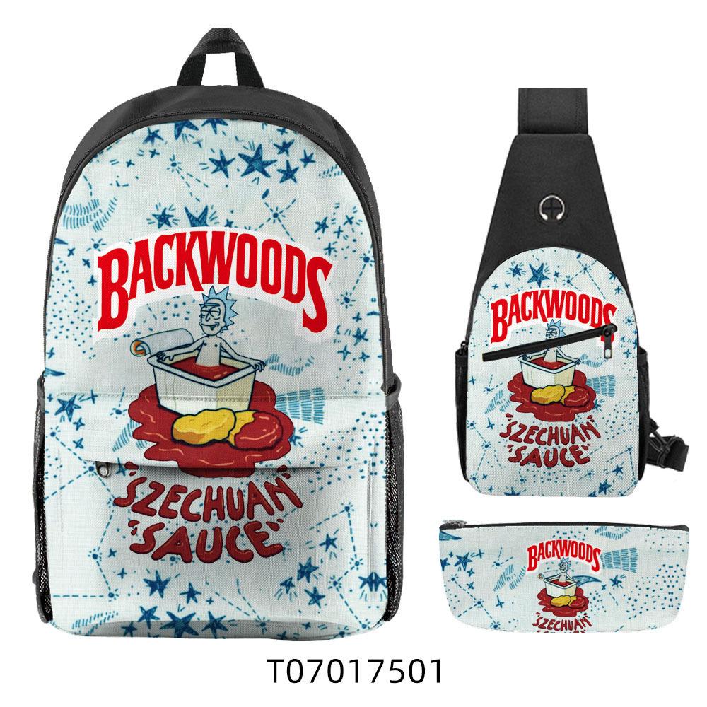 Популярный 3D Рюкзак Backwoods Сигара Студенческий Рюкзак для Кампуса Дорожная Сумка