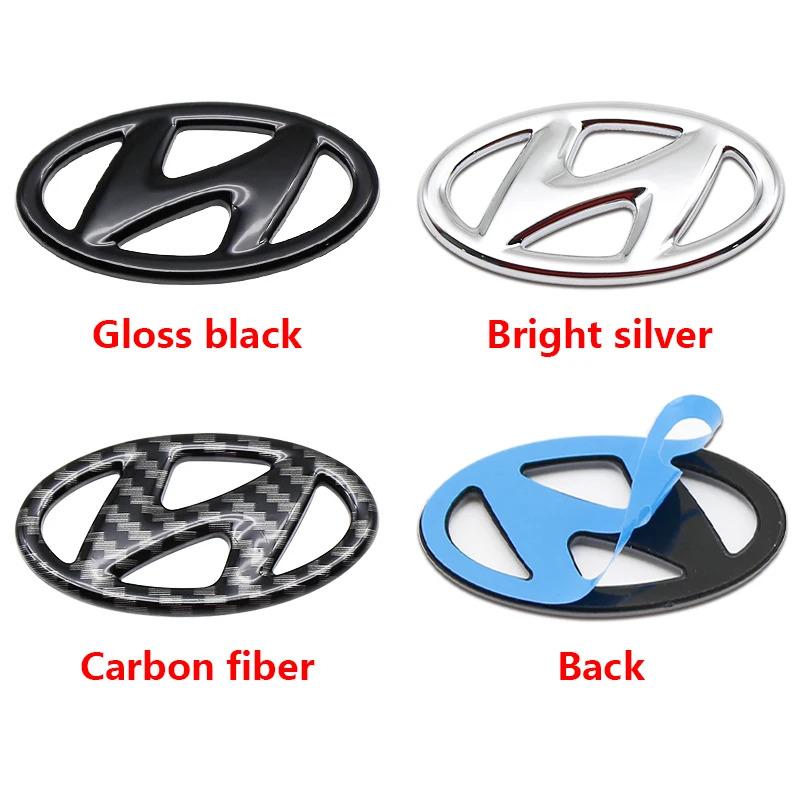 ABS 3D Steering Wheel Sticker Badge Sticker For Hyundai I40 I20 Tucson Santa Fe Sonata Solaris Accent Elantra Venue Accessories HH67