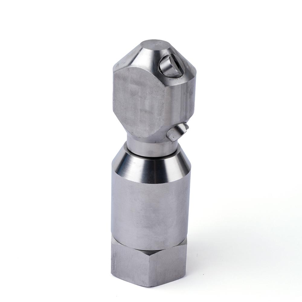 Automatic Rotating Cleaning Stainless Steel Fan-shaped Cone Nozzle, Bottle and Can Washing Spray Water