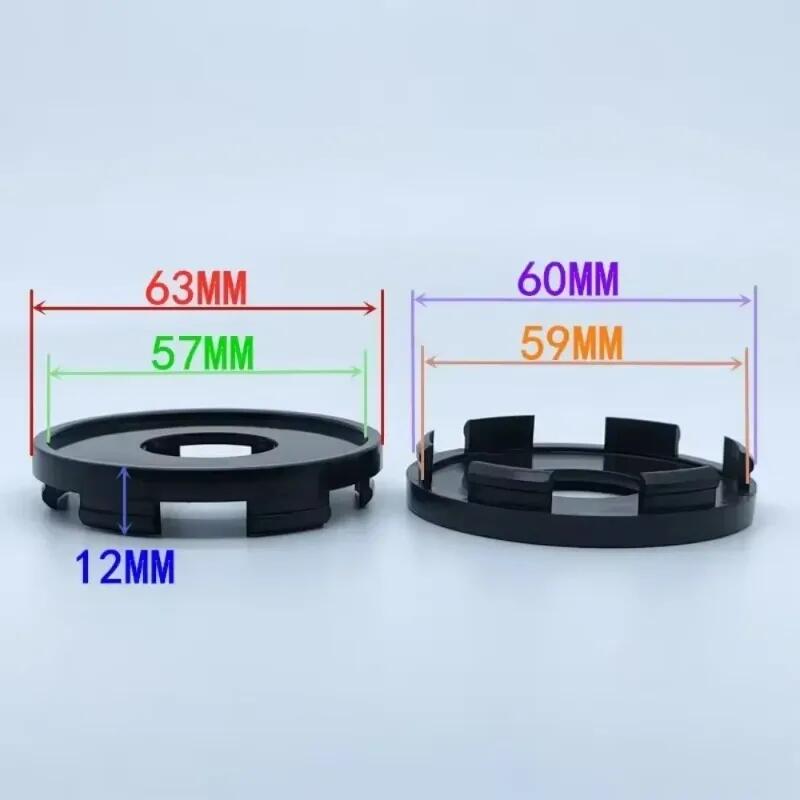 4pcs T63-2 63mm For VOLK RAYS Emblem Badge Car Wheel Center Caps Wheel Hub Center Dust Cover Rim Hubcaps Car Styling Accessories