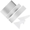 J1UL1N 3 Pcs Stainless Steel Diamond Painting Ruler Set For 5D Drawings With Blank Grids For Diamond Pasted Drawing