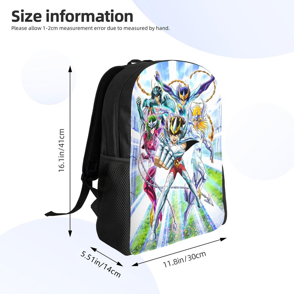Рюкзак для ноутбука Saint Seiyas Женский Мужской Повседневный Сумка для книг для Школы Колледжа Студента Сейя Хёга Ширю Камус Сюн Сумка
