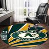 Athletics Oakland Emblem Round Rug for Livingroom,Bedroom, Palyroom, Chair Rug, Area rug, Circle Carpet, Large Size Fan Christmas gift