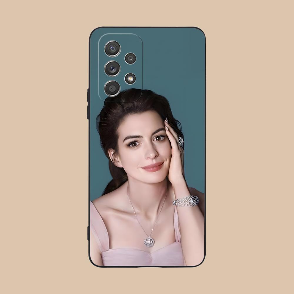 Чехол для мобильного телефона Anne Hathaway для Samsung Galaxy A56 55 54 53 52 51 36 35 34 23 16 15 5G Цветной чехол Красивый роскошный чехол