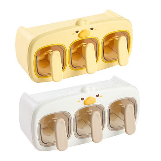 Wall-Mounted Spice Rack with Spoon Transparent Sealed Seasoning Dispenser Multi-Functional Spice Rack Box Jar Kitchen Storage Organizer