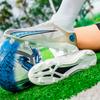 33-46 Men's Soccer Shoes Large Size High-top Football Shoes Long Nail Anti-slip TPR Artificial Lawn Children Football Boots