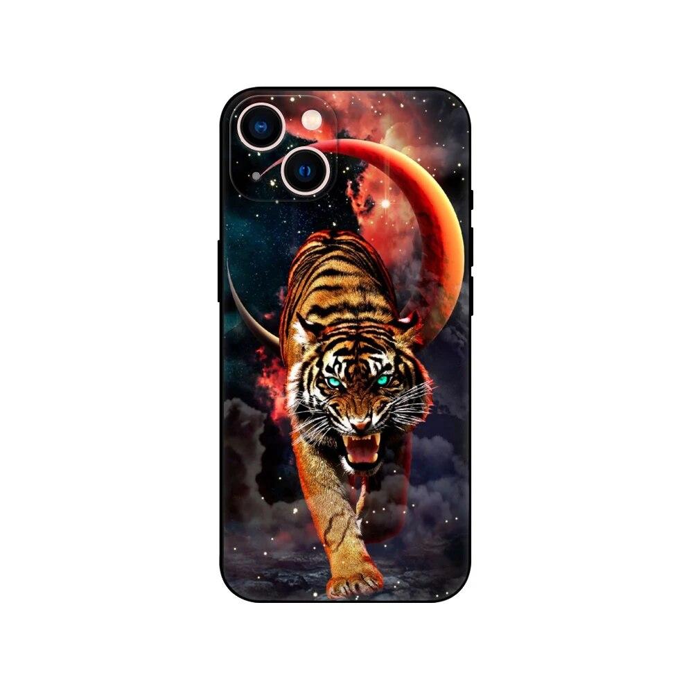 Чехол для телефона с мультяшным тигром для iPhone Samsung Galaxy Redmi Xiaomi Oppo OnePlus Note SA 7 8 9 10 11 12 13 14 20 21 22 23 53 54 Pro Max Ultra TPU Soft