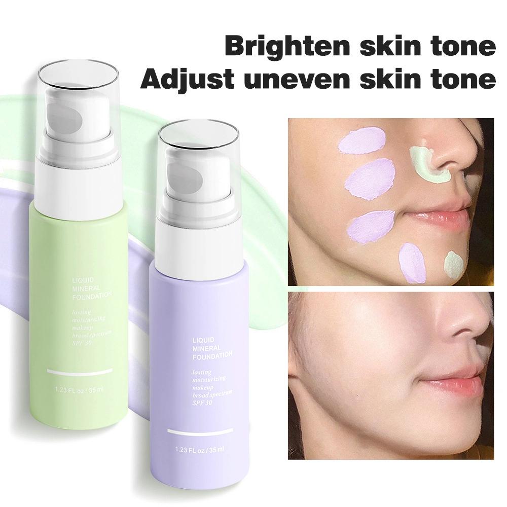 Clear and Isolated Plain Cream Two-in-One Makeup