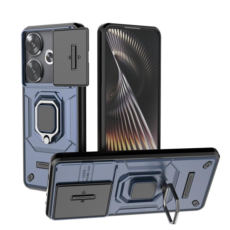 Для Xiaomi Poco F6 5G чехол противоударный подставка магнит бронированный телефон чехлы для Poco F6 F 6 6F PocoF6 5G 6.67" задняя крышка Fundas