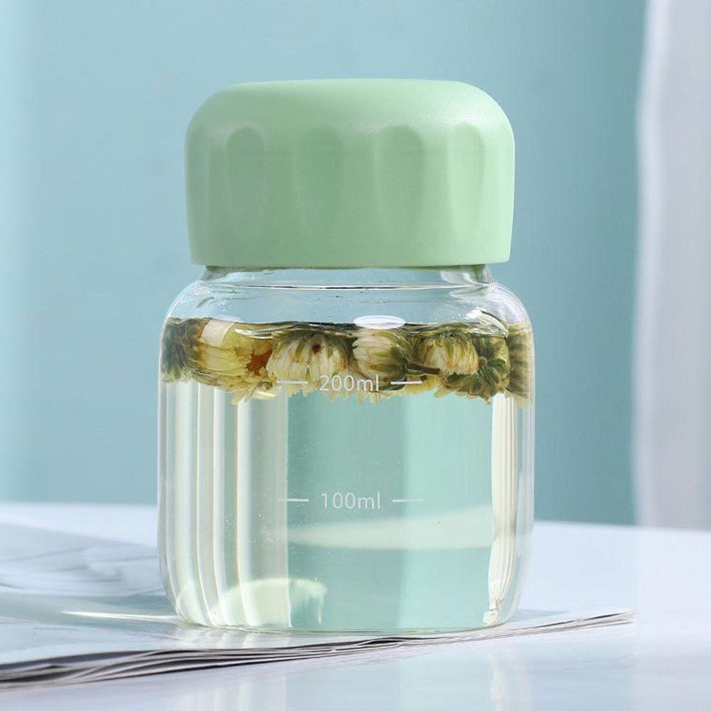 Leak-proof Glass Water Bottle Borosilicate Glass Mini Water Cup Soy Milk Coffee Mug  Women