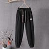 Summer Cotton Linen Harem Pencil Pants Women's Thin Elastic Loose Large Size Casual Capris