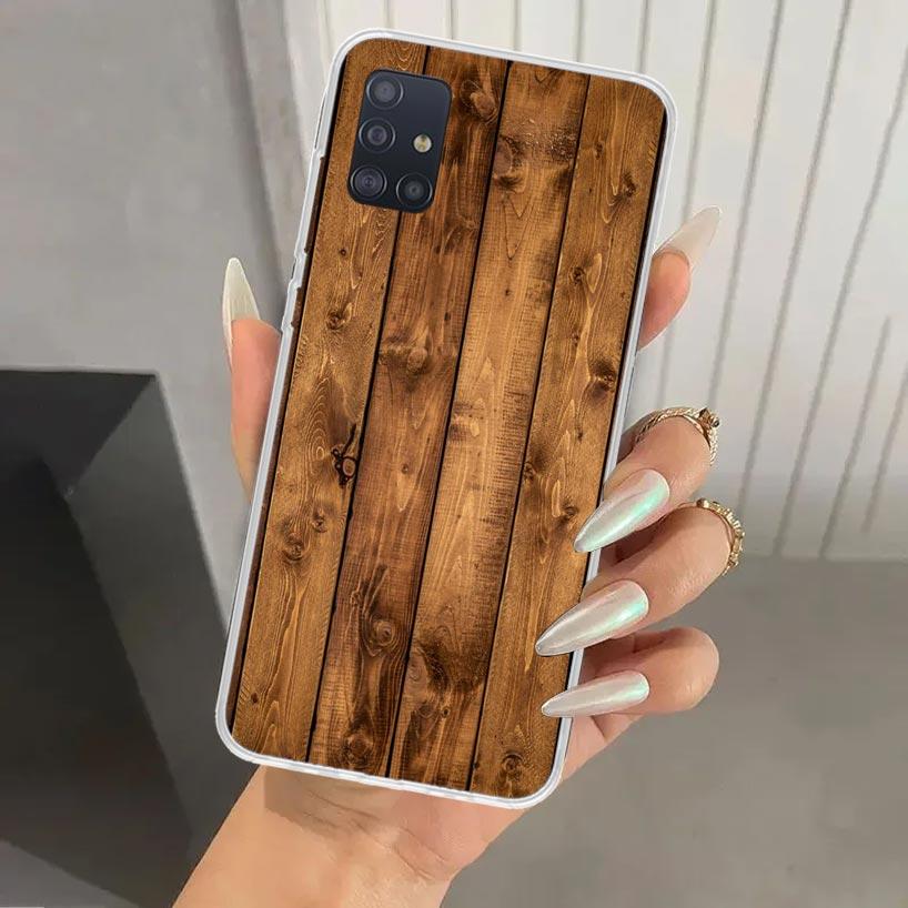 Деревянный узор Чехол для телефона для Samsung Galaxy A52 A32 A22 A12 A02S A50S A30S A10S Note 20 Ultra 10 Plus S10 A31 A20 A71 A72