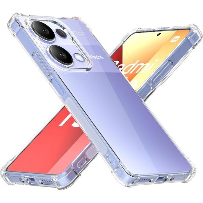 Coque pour Xiaomi Redmi Note 13 Pro 4G - Antichoc Protection TPU Souple Transparent Phonillico®