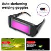 Auto Darkening Welding Goggles Adjustable Mirror Legs Professional Weld Glasses Goggles Multifunction Utility Welding Tools
